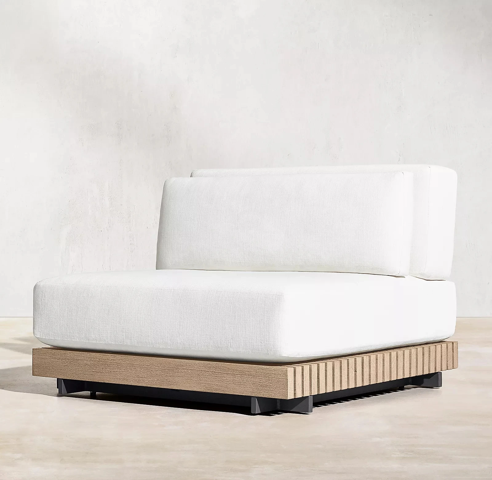 Комплект классической уличной мебели из тикового дерева, Роскошные Современные садовые диваны с журнальным столиком