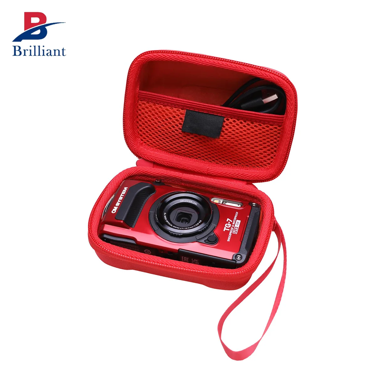 Brilliant Custom Waterproof EVA Hard Case For Olympus Tough TG-7 / TG-6 Underwater Digital Camera Eva Case For Children