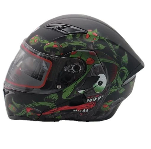 Распродажа 2021, мотоциклетный шлем с двойным козырьком DOT для взрослых