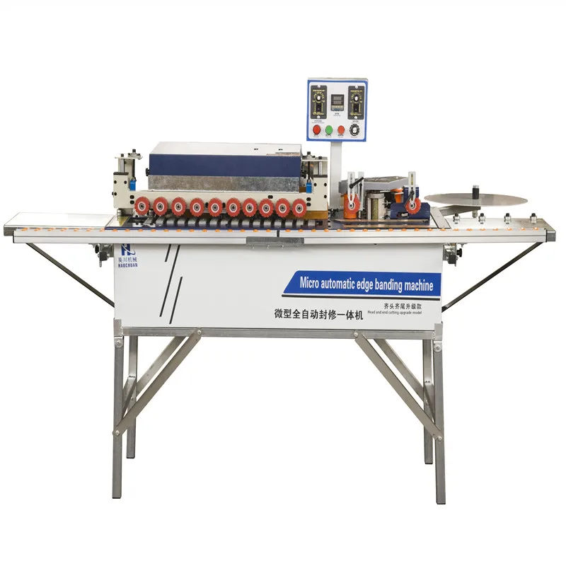 small automatic band automatic edge banding machine Automatic multifunction end cutting wood based panels machinery on sale