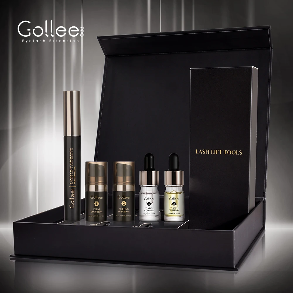 Набор для завивки ресниц Gollee OEM в Корейском стиле, профессиональный лосьон для завивки ресниц с кератином, Полуперманентная завивка