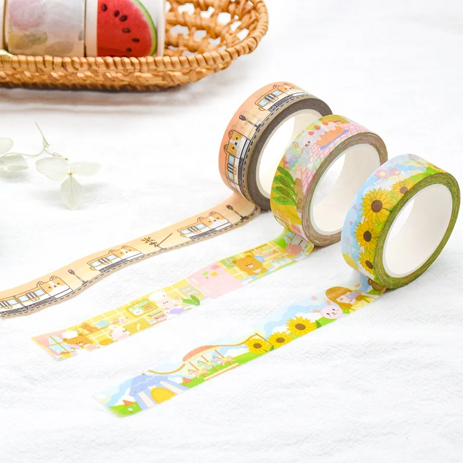 Van Gogh Tropical Thin Washi Tape Vintage Map Ticket