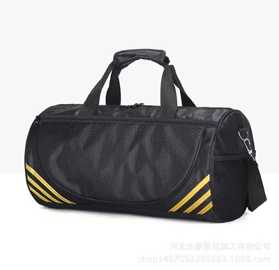 Custom Wholesale  Sport Fitness Handbag Casual Fitness Gym Large Capacity  Waterproof  Nylon Sport Bag Duffel Bag