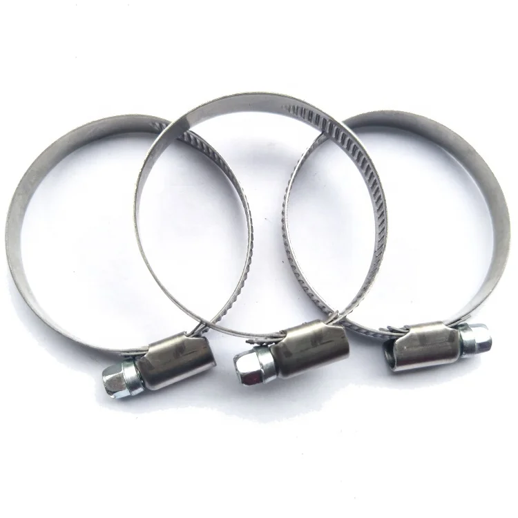 201/304  semi-steel galvanized tubing hose pipe clamps fastener for tube