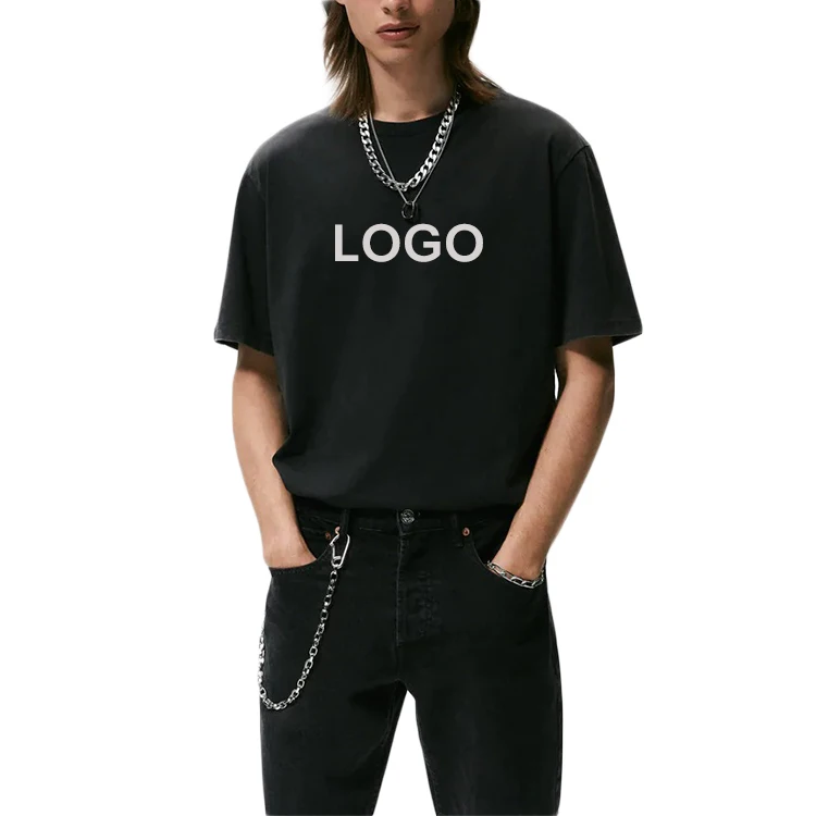 2022 Hot Sale Heat-transfer Printing Custom LOGO Oversize Logo Smiley Women Men Unisex T-shirt Personnalisable