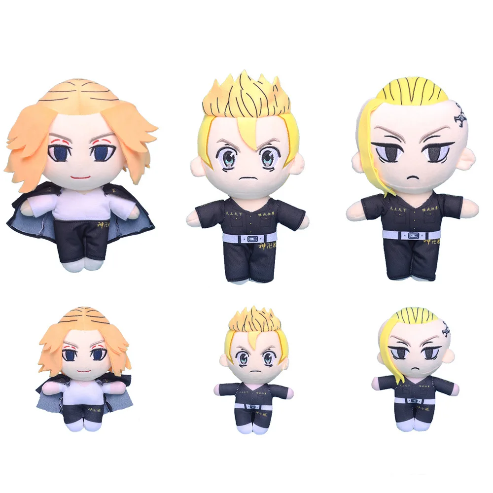 20cm Tokyo Revengers Plush Doll Toy Manjiro Ken Takemichi Hinata Atsushi Anime Soft Stuffed Pillow