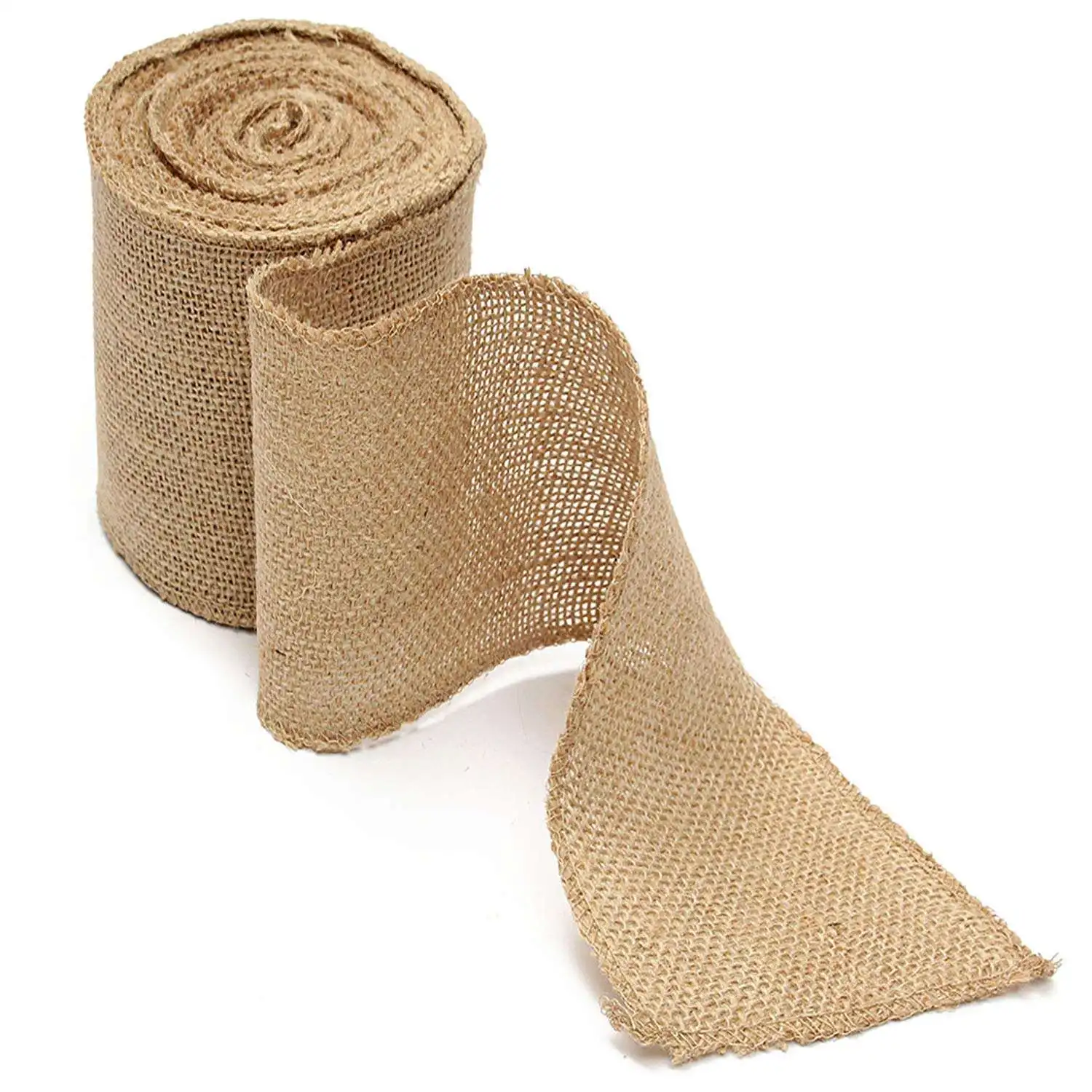 JIAHE Wholesale Eco Friendly Jute Fabric Made in China Natural Jute Hemp Burlap for Artwork DIY