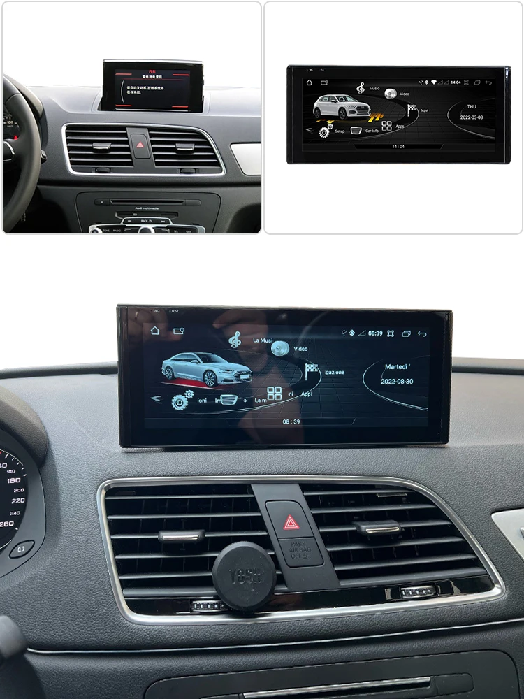 Android System Car Multimedia Stereo For Audi Q3 2012-2018 WIFI SIM IPS Touch Screen GPS Carplay