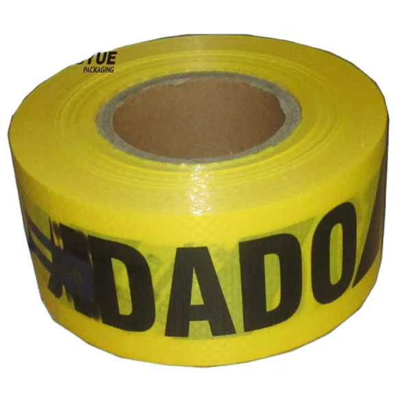Yellow Traffic Barrier Barricade Warning Tape Non-Adhesive PE Caution/Danger Tape