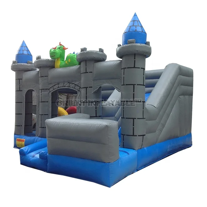 Orient Inflatables Popular 5n1 dragon combo inflatable bouncy castle and slide