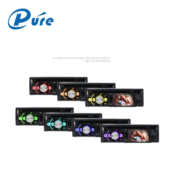 3' Colorful BT Car CD Player Universal Radio Sound System FM DVD VCD CD MP3 MP4