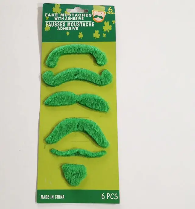 Face facial hair 100% cotton fabric beard mustache tablets black and white mustache party mask