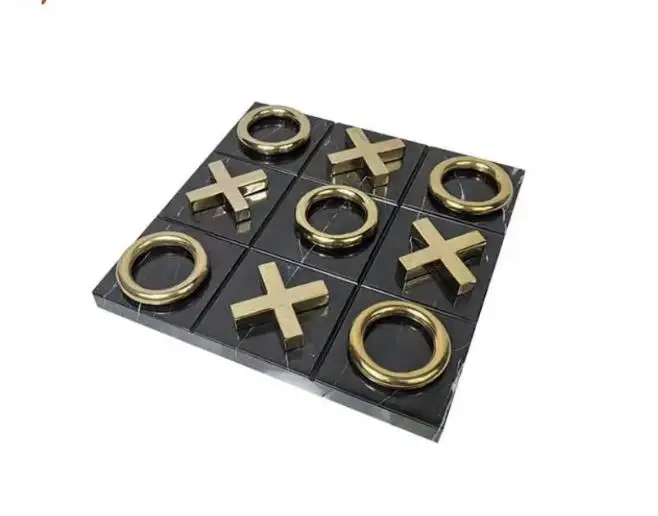 Черный мраморный Кристалл tic tac toe идеальный подарок для дня рождения Tic Tac Toe комнатная игра детей и семейных настольных игр