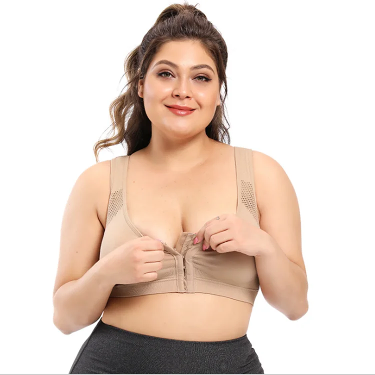 
HJ845 Plus size correction posture shaping bra gather vest pregnant women nursing bra clip postpartum sleep underwear 