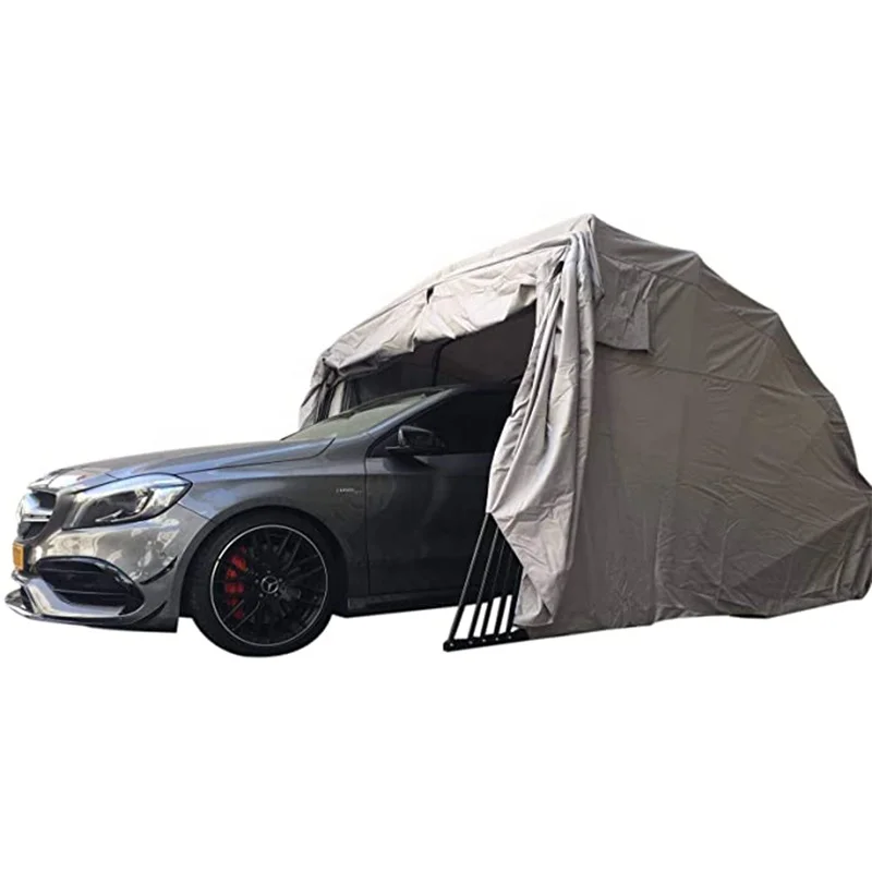 Foldable Lockable Carport Shelter Canopy Garage For  Sedan and Suv Cocoon Shape Car Park and House