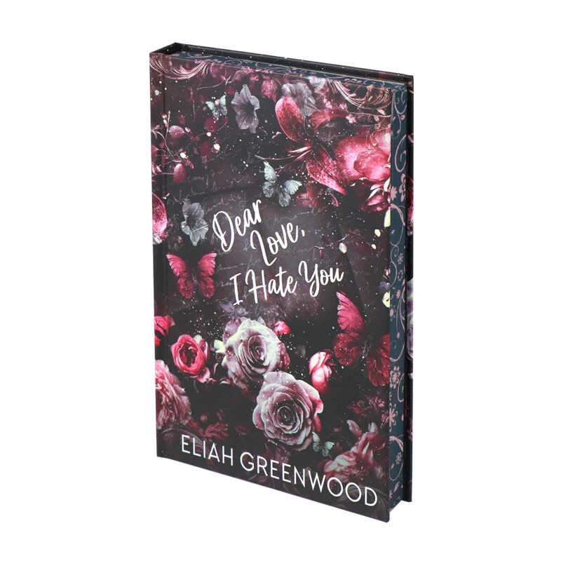 Fantasy Books for Adults Custom Hardcover Dark Romance Books Printing with Silver Foil and Sprayed Edges