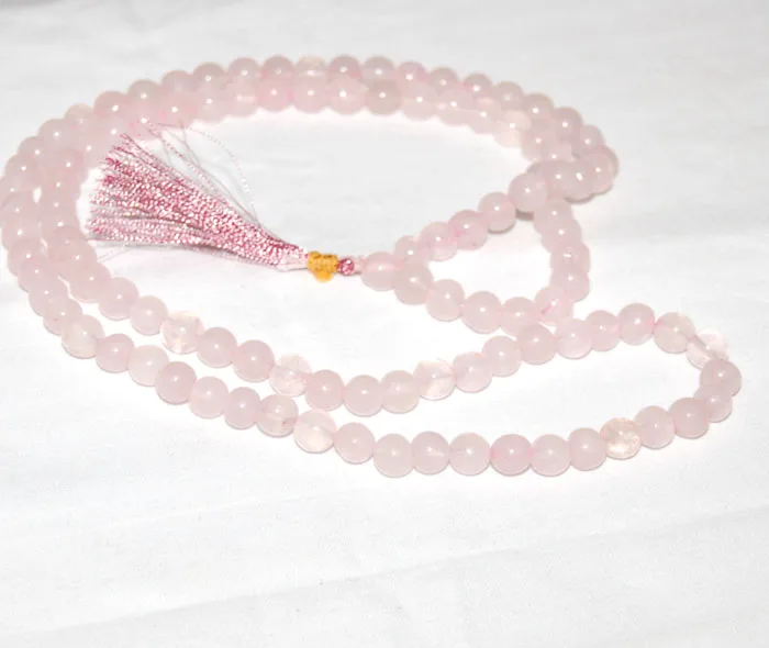 Wholesaler of Rose Quartz Jap Mala