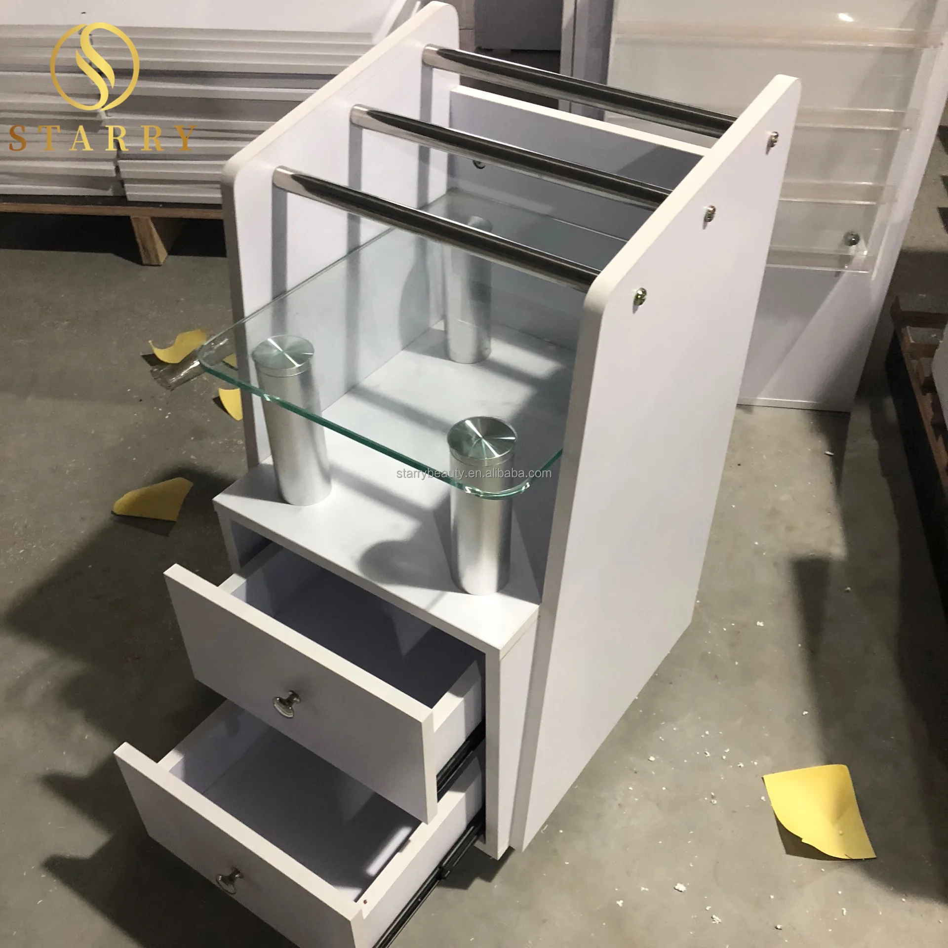 Высокое качество деревянная тележка для салона педикюр тележка шкаф