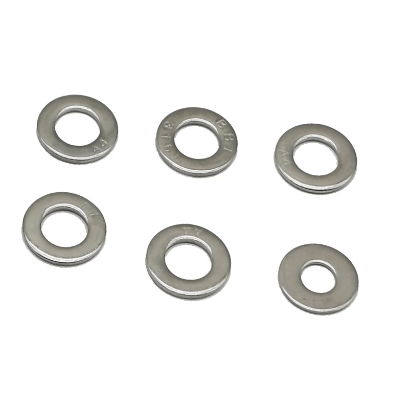 
DIN125 stainless steel 304 316 oem design metal gasket flat washer shims flat washers 