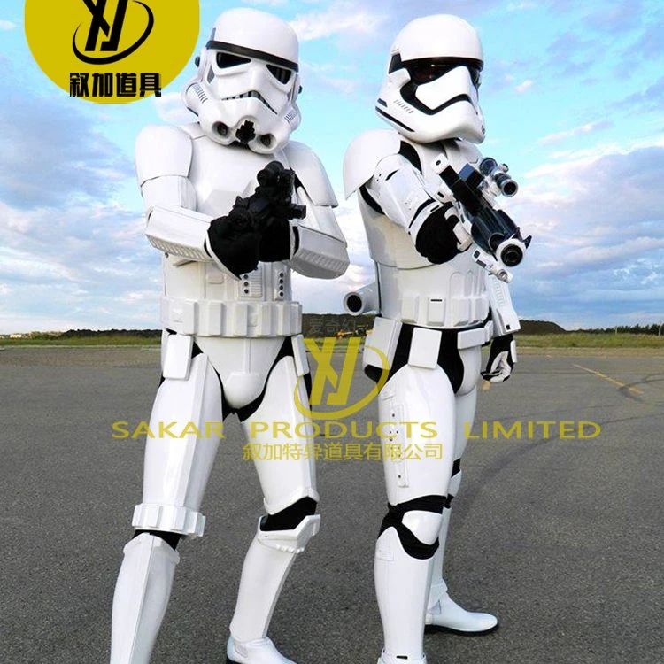 Custom costume storm trooper Life Size Realistic Adult Size Movie Robot Costume Wearable Mascot Suits