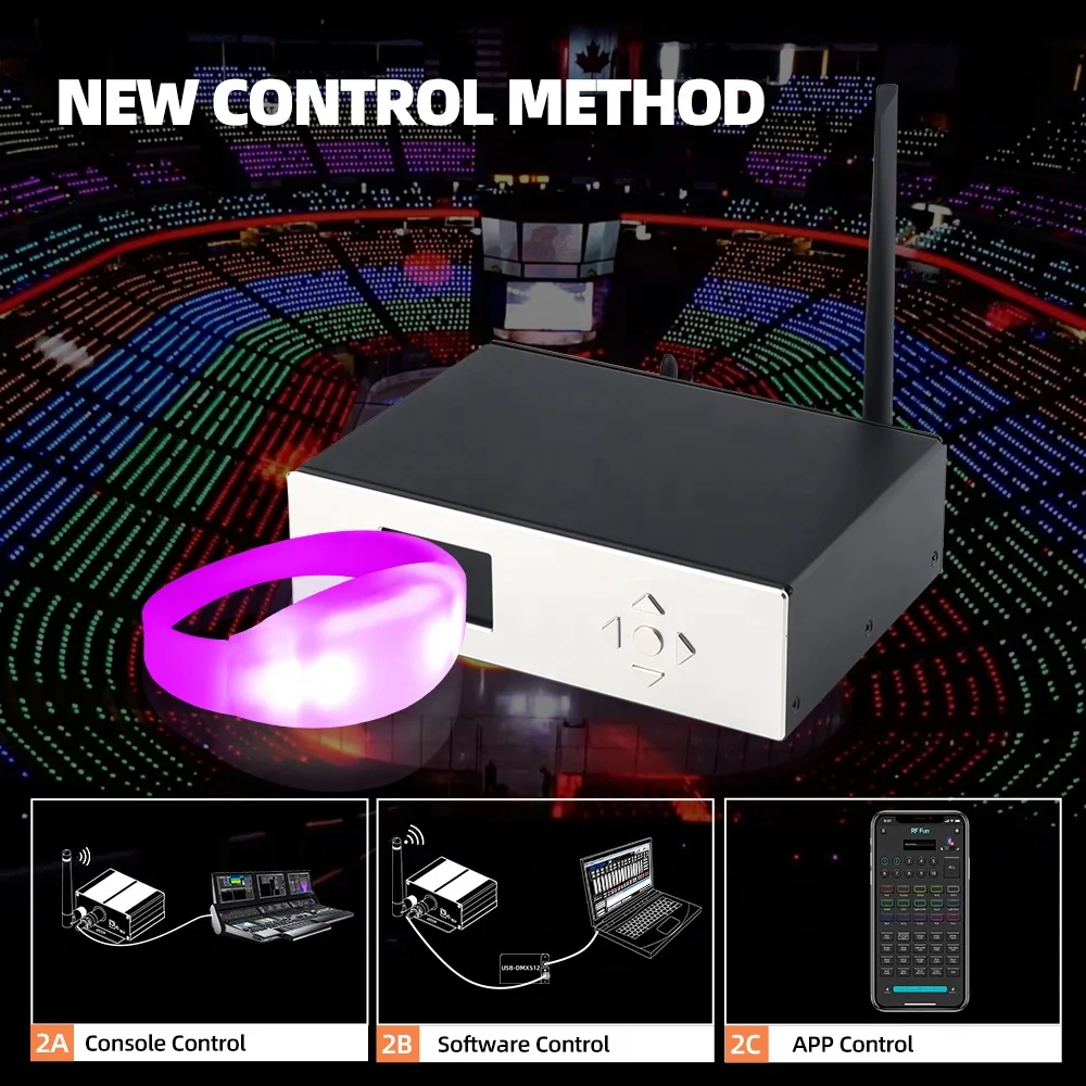 LED Bracelet Party Supplies LED Bracelets with APP/DMX Control Pulsera LED Light up Led Wristband