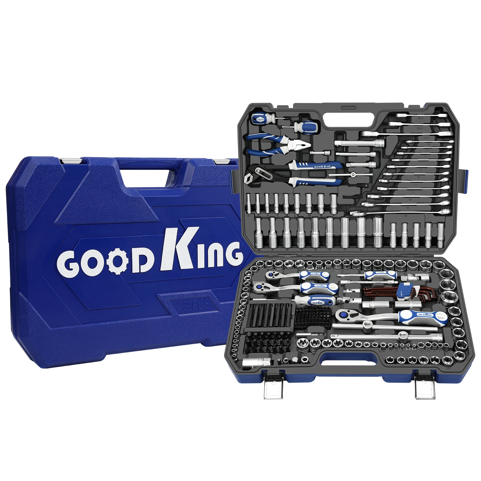 239 pc Professional Automotive Hand Tools Set Made Of Carbon Steel and CR-V material for auto repair/household decoration