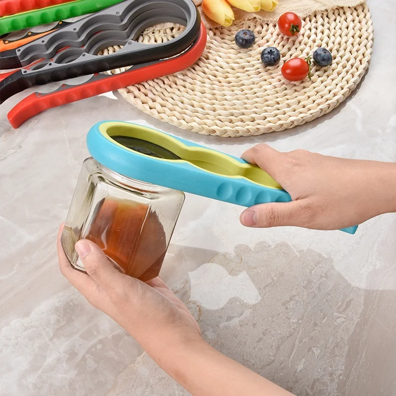 Anti-skid Thickening Soft Glue Four Unity Can Opener Easily use jar opener bottle Kitchen Accessory Tool