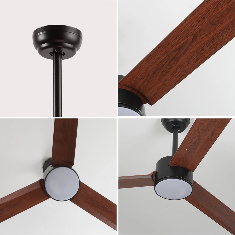 Modern 52 inch fancy ABS blade dc ventilador de techo con luz y control remoto cele chandelier lights for home ceiling with fan