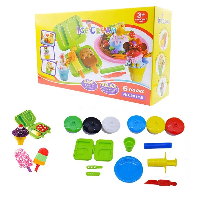 Kitchen Toy Set Plasticine Educational DIY air clay Games Modeling Clay Tools Playdough Set plastilina juegos