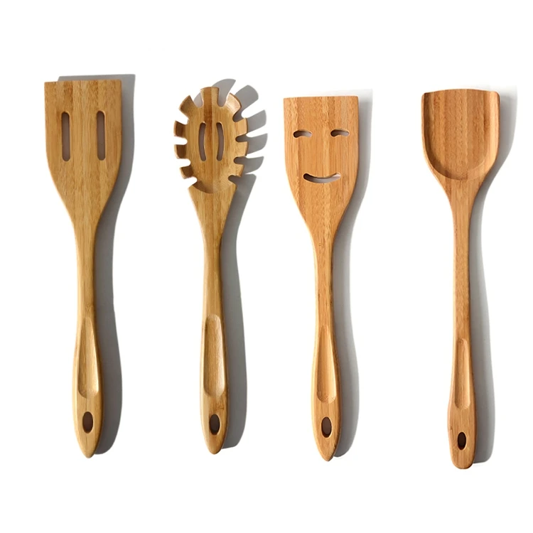 
Eco Friendly Pancake Shovel Pot Spatula No Paint Long Handle Kitchen Tools Wood Bamboo Utensils Kitchen Spatula 