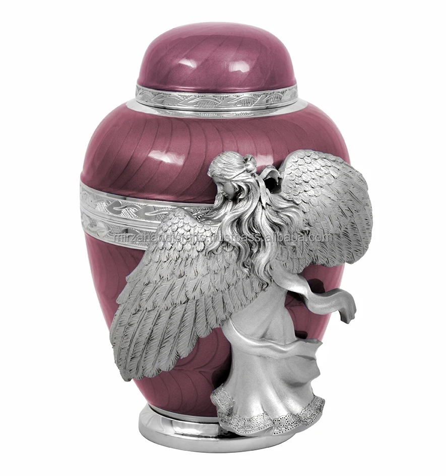 Classic Angel  Cremation Urn Wings of an Angel Cremation Urn stands in a flowing gown for Human Ashes