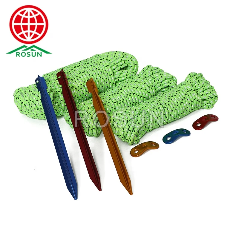 Camping  rope  2.5mm-6.0mm diameter tent strong  ropes, accessories for tents size 4m 10m 20m 50m 100m for choice of tent rope