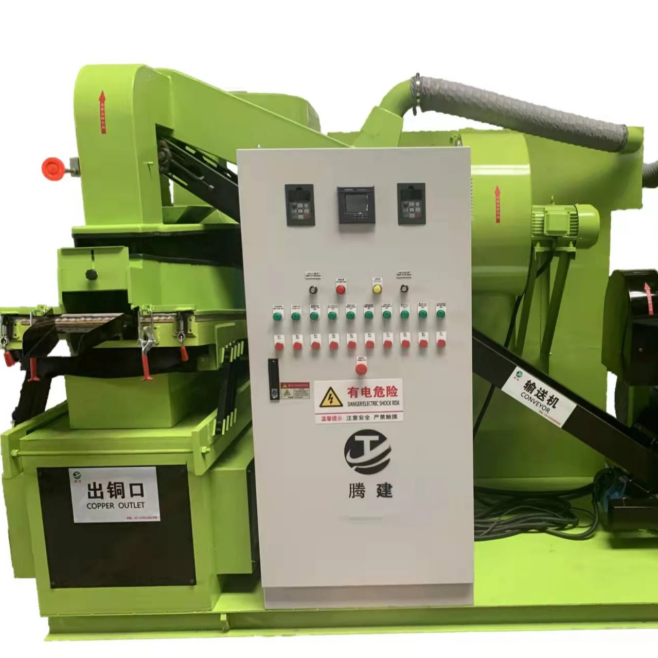 TJ Hot Sale Medium Output Copper Wire Granulator Cable Recycling Machine Low Prices