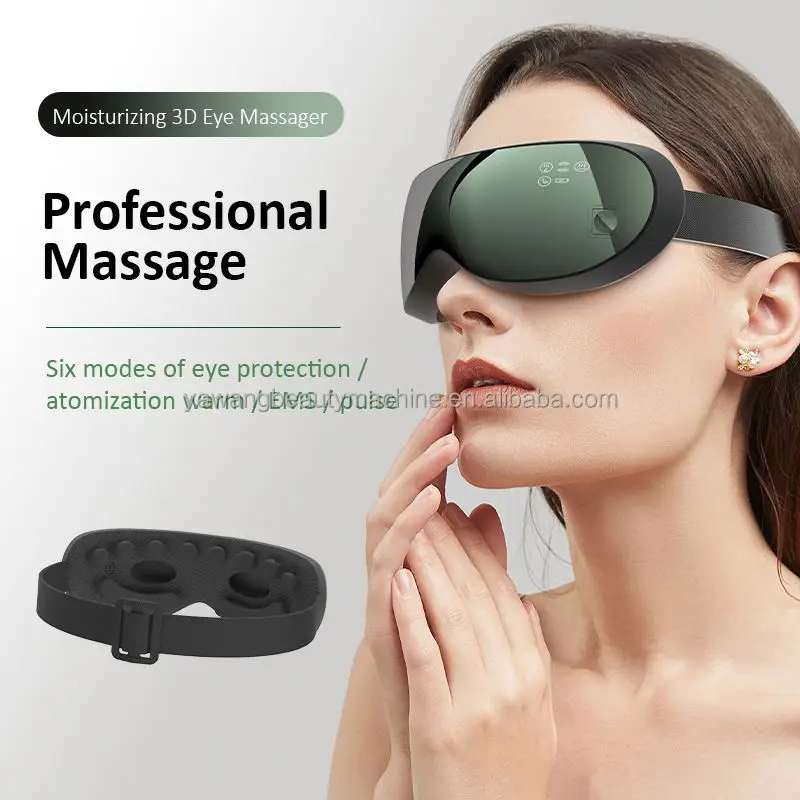 Battery operated mini roller Timing control eye massager care eye massage vibrator to relax Stress Therapy eye massager glasses