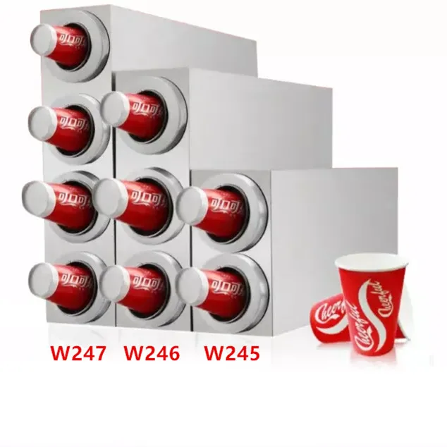 Hot Sale Stainless Steel Wall Mounted Single Tube Bar Disposable Coffee Paper Cup