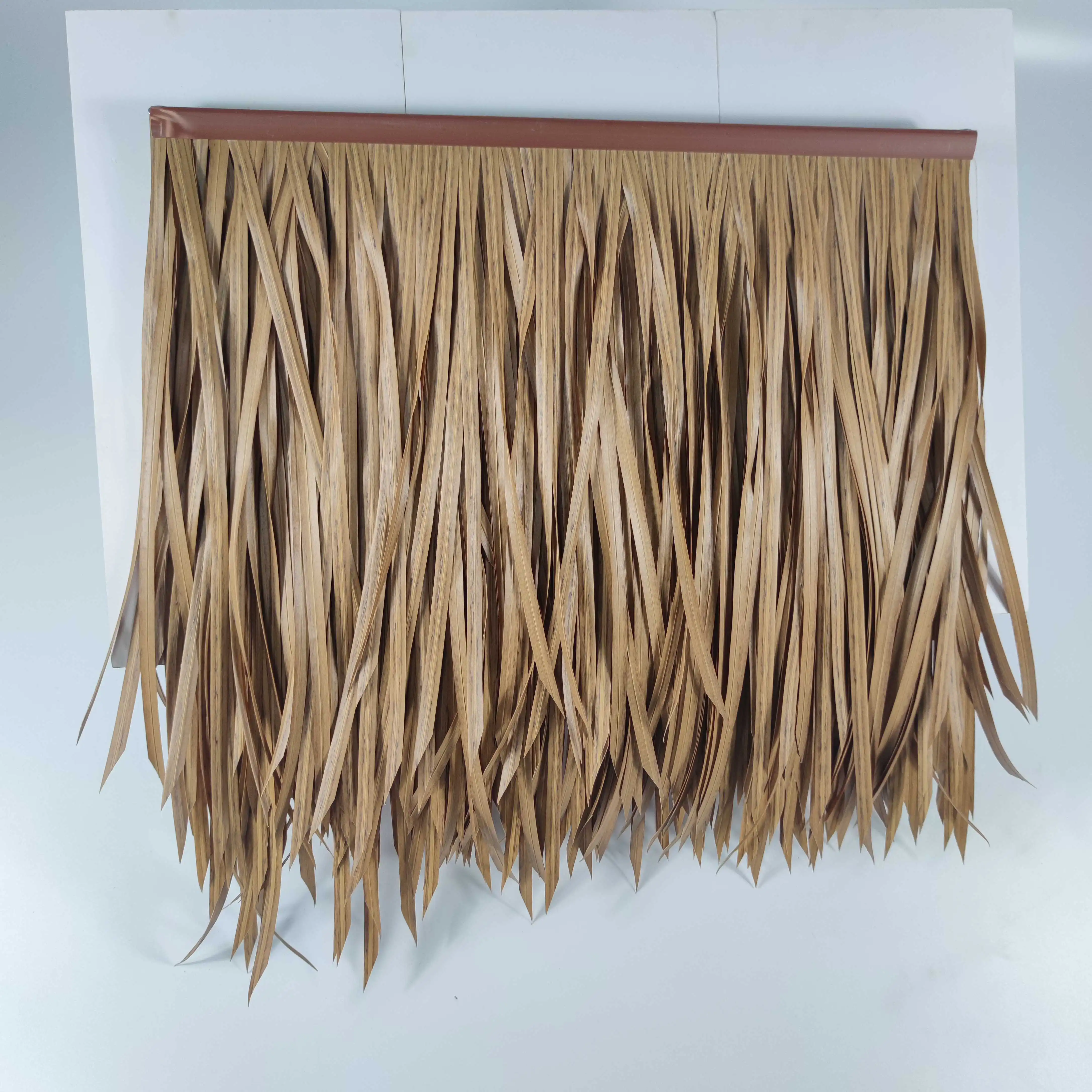 High Quality Professional Fireproof Artificial Synthetic Palm Beach Umbrella Thatch - Buy Thatch Roofing Artificial Thatch,Artif