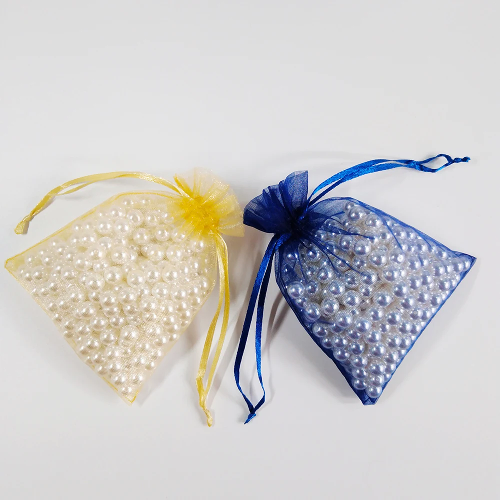 Best Seller 25 Colors 100PCS/Pack Mini Size 5x7cm Premium Quality Sheer Organza Packaging Bag Organza Favor Bag