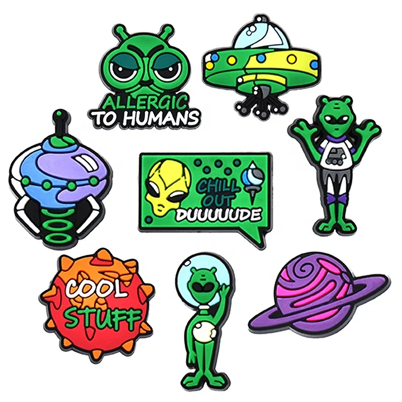 Papacharms croc cute cartoon anime  charms new clip croc shoe charms for clog