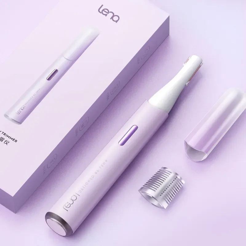 Lena High Performance Waterproof Metal Painless Mini Eyebrow Trimmer Shaver Electric Epilator Eyebrow Hair Remover