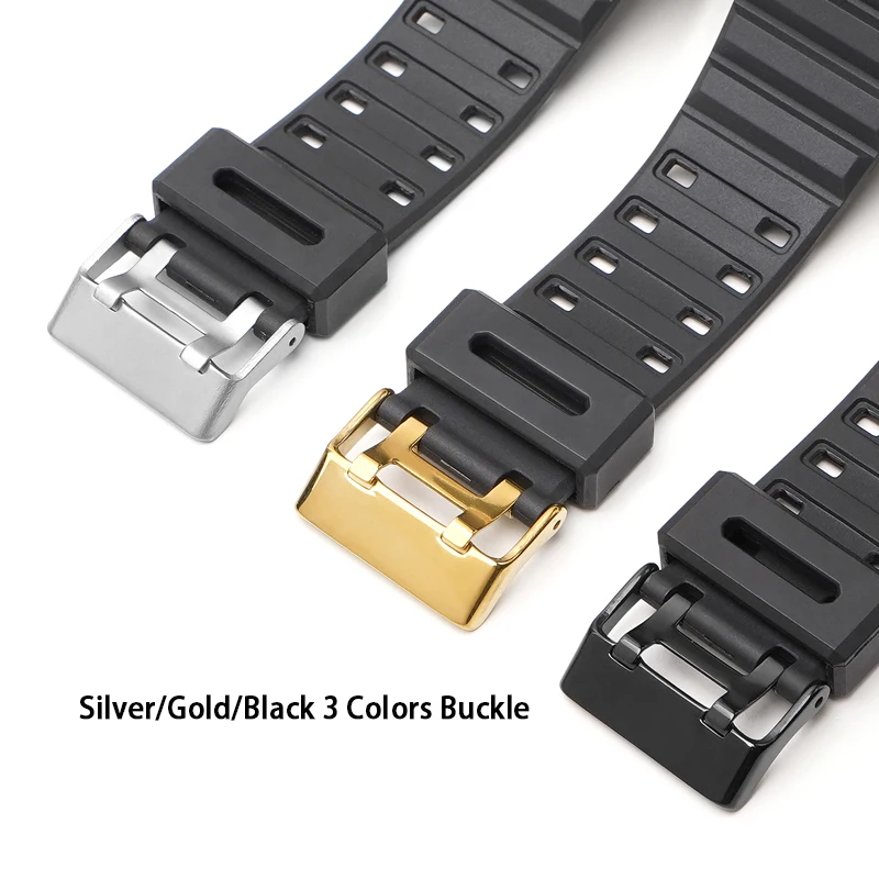 Custom Logo TPU Rubber Belts Shockproof Replacement Watch Strap Case for Casio GA110 100 120 Watch Bands