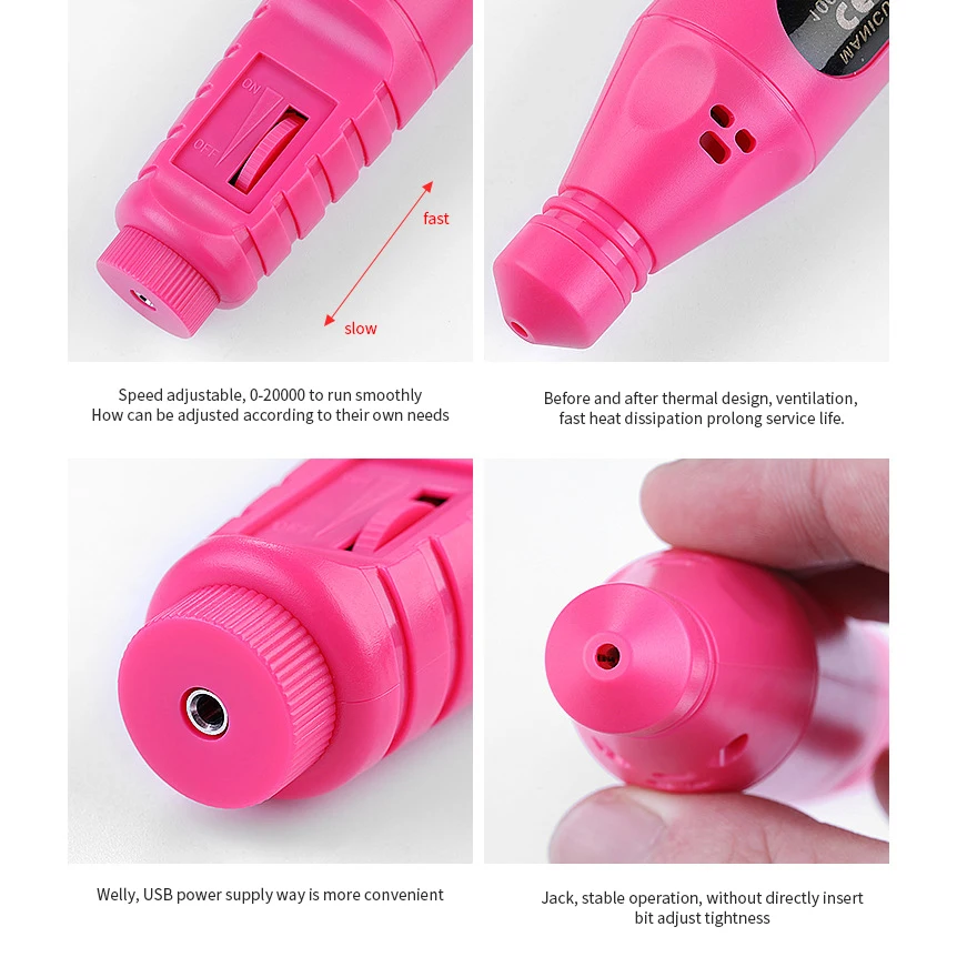  Personal Care Nail Suppliers Electric Drill File Machine Manicure Pen 6 Bits Equipment And