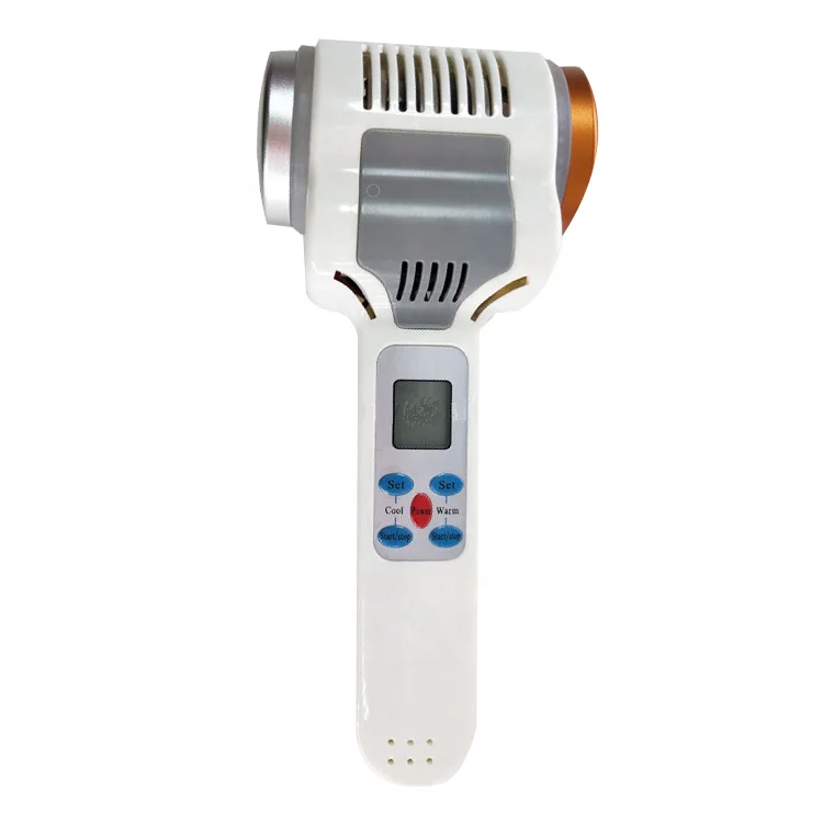 2 IN 1 Bio Microcurrent Facial Skin Electrotherapy Lift Beauty Machine with Cold Hot Hammer and glove