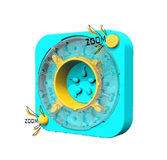 New Design Puzzle Dog Toys Interactive Slow Feeder Rotating Dog Toy With Squeacky Buttons For dog Boredom Manufacture Wholesale
