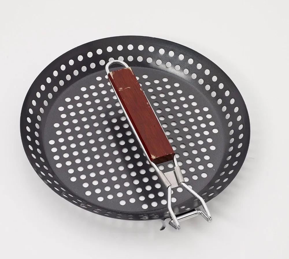 BBq pan  grill basket  grill topper barbecue wok pan produce in china