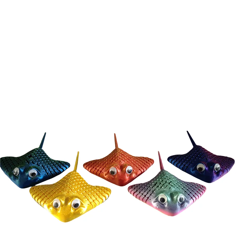 Custom High Quality  Colorful PLA Material 3D Viewer Stereo Toy Print Toy Bulk 3D Printed Manta Rays