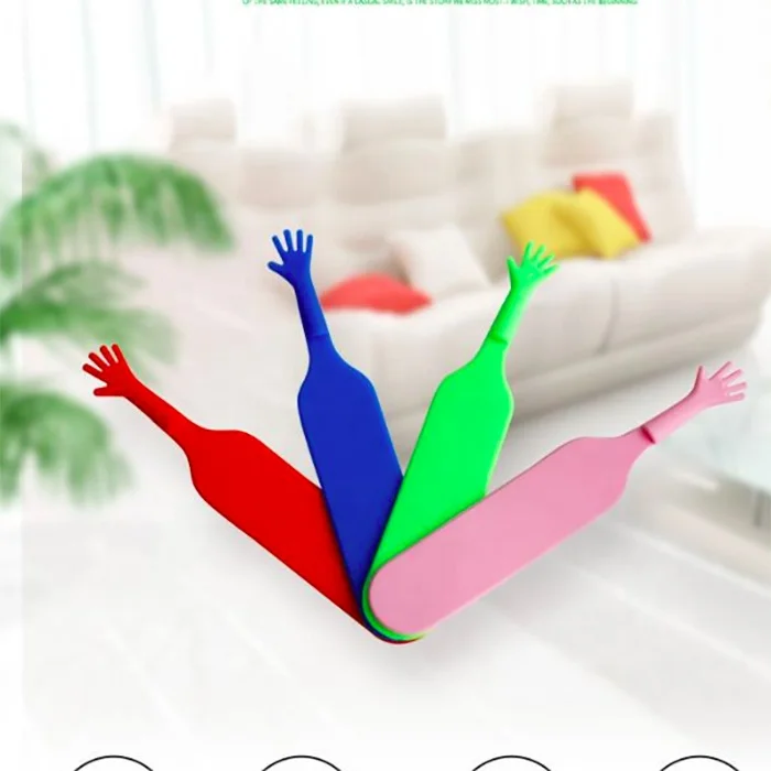 Customized Eco friendly bookmark stationery creativity 3D finger silicone bookmark