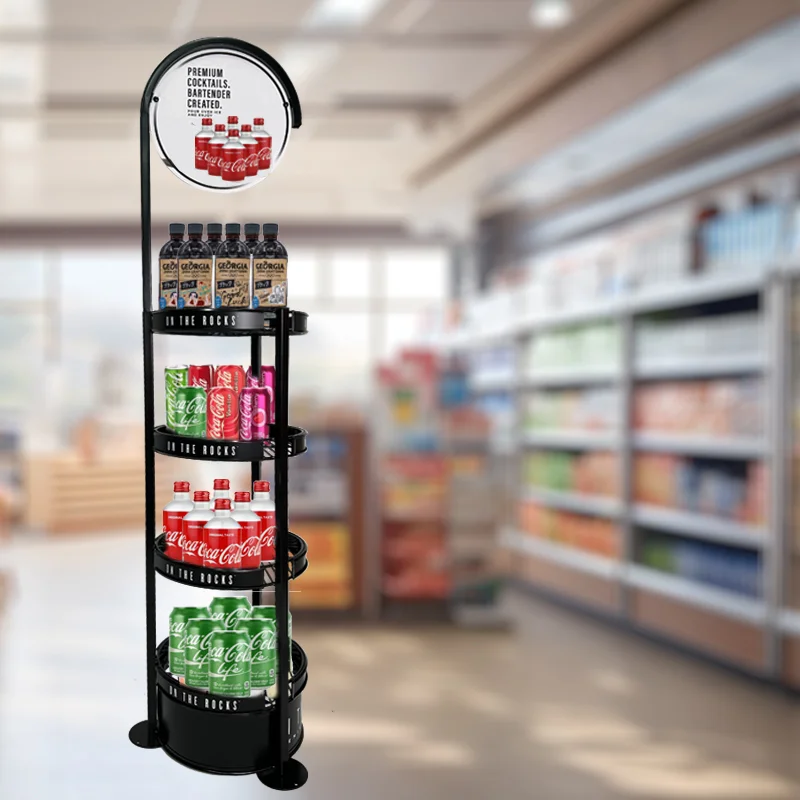 Wire Display Cyclone 4 shelf Wire Rack