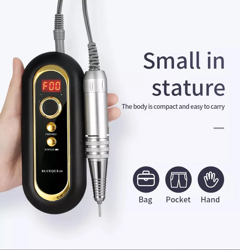 New Arrival Misbeauty Brushless Motor Wireless Portable CustomizedNail File Kit Acrylic Gel Nails-Drill