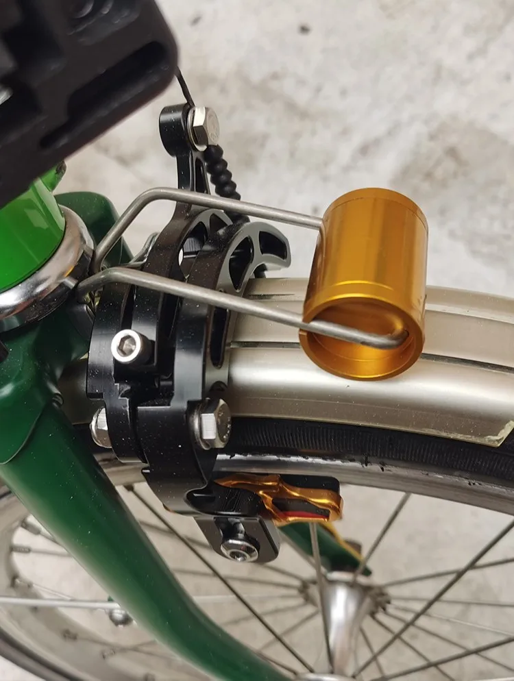 Хорошее качество складная подставка для велосипедных фар Brompton передняя вилка велосипеда держатель с настраиваемым логотипом