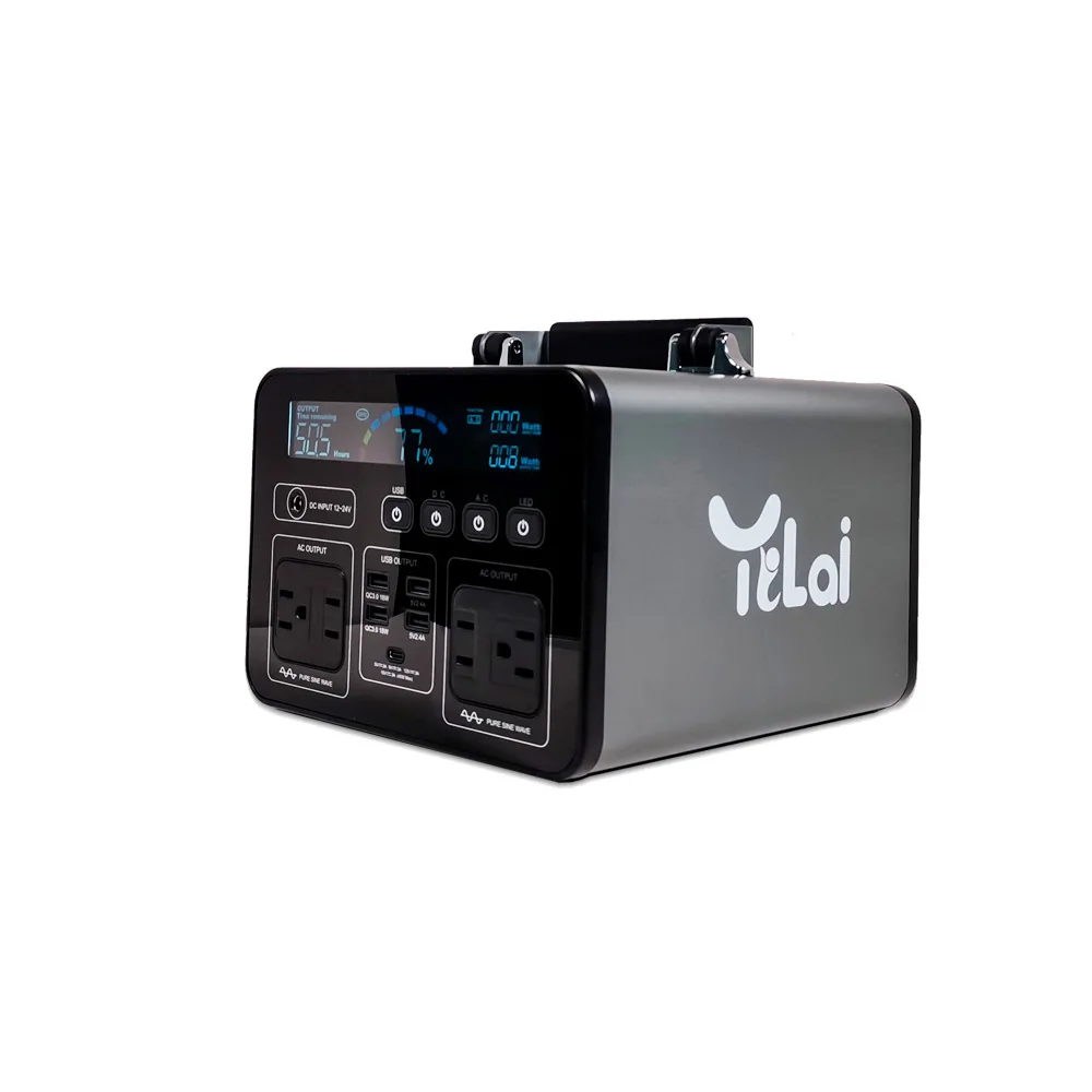 Портативная аккумуляторная батарея на солнечной батарее, 110 В, 220 В, 500 Вт